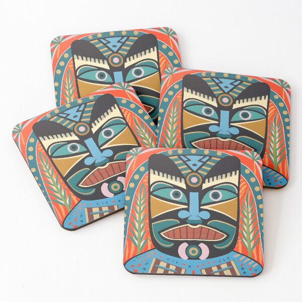 Item preview, Vibrant Tiki Painting Exploring Polynesian Artistry designed and sold by Tamas Das.