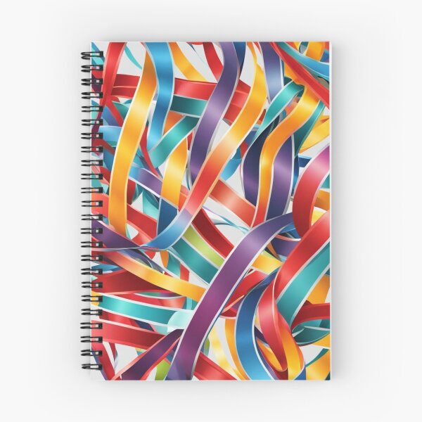 Item preview, Abstract Colorful Ribbons Pattern designed and sold by calibrit.