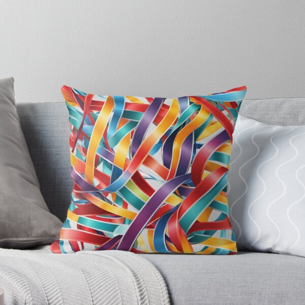 Item preview, Abstract Colorful Ribbons Pattern designed and sold by calibrit.