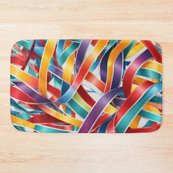 Item preview, Abstract Colorful Ribbons Pattern designed and sold by calibrit.