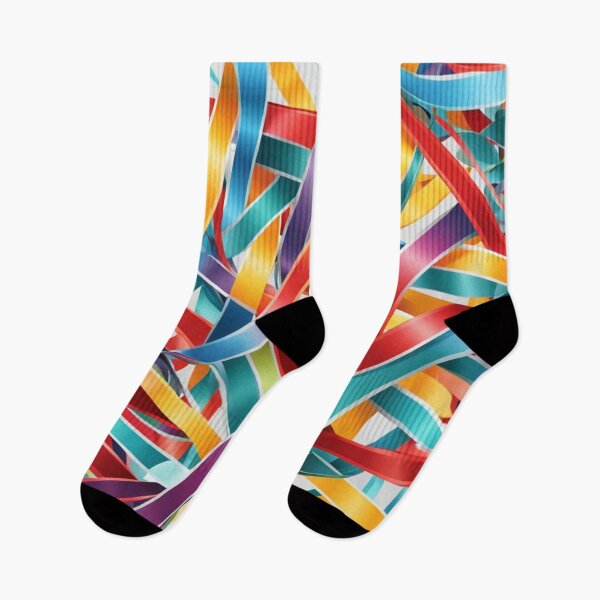 Item preview, Abstract Colorful Ribbons Pattern designed and sold by calibrit.