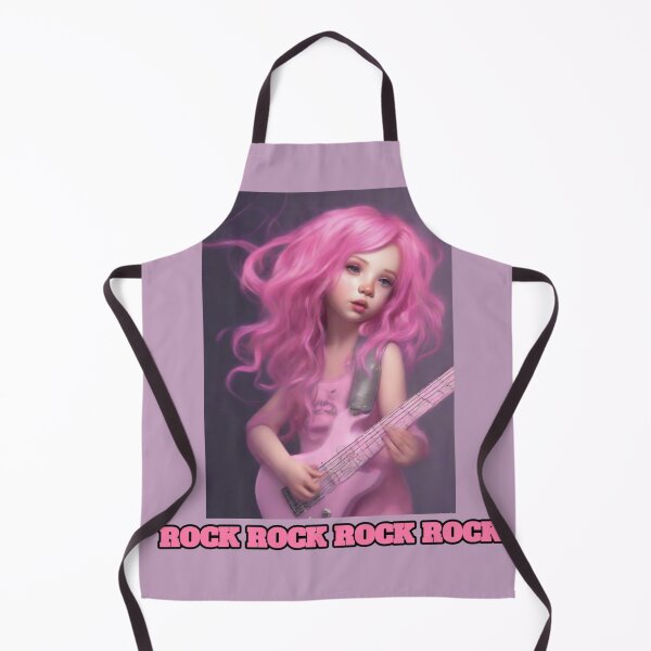 Item preview, Young pink hair guitarist girl designed and sold by Artbellachi.