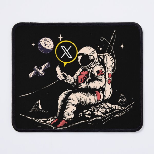 Item preview, Astronaut Tweeting on X Social Media designed and sold by CyberWindow.