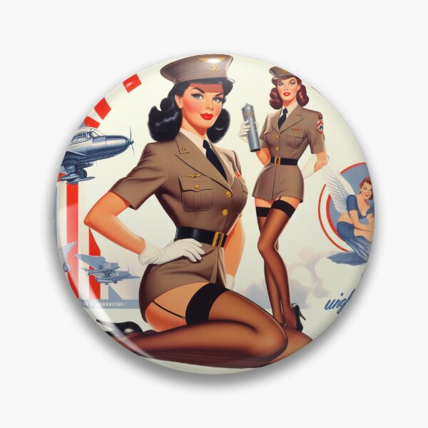 Item preview, Hot Military Pin-up designed and sold by PulpVintage.