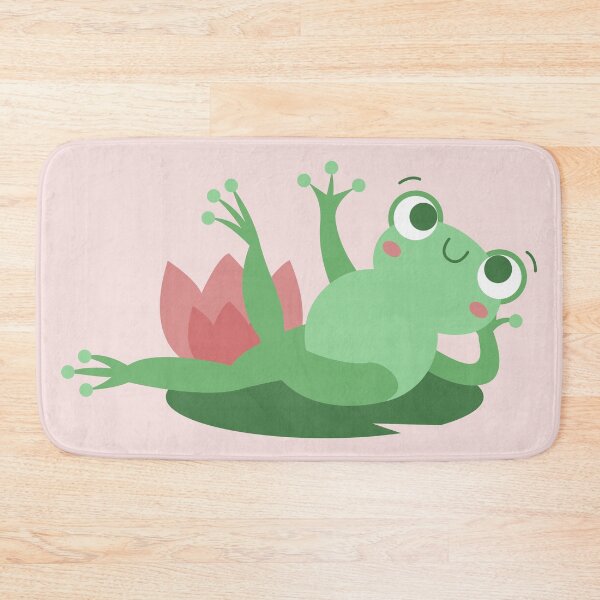 Item preview, Frog Frogs Dancing Leaping Lily Pads Lotus designed and sold by Sarcastic Narwhal.