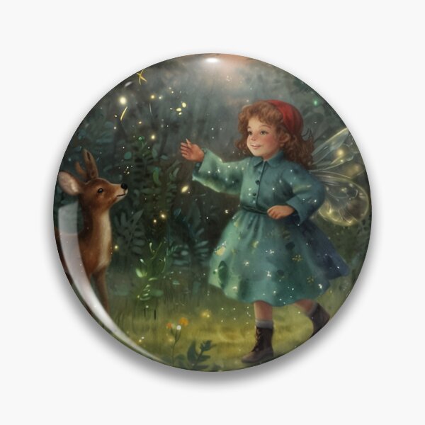 Item preview, ethereal fireflies dance amongst the ferns and wildflowers designed and sold by Paradee.