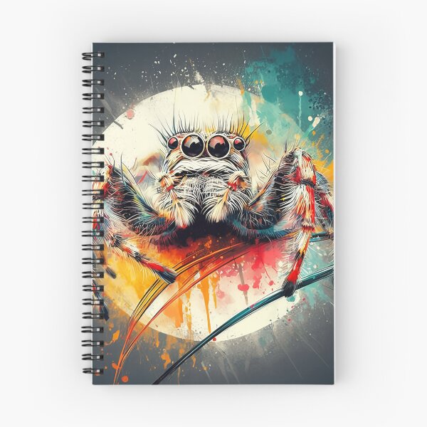 Item preview, Jumping spider splatter art designed and sold by Spiderfalls.