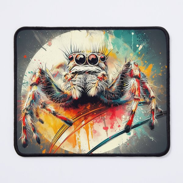 Item preview, Jumping spider splatter art designed and sold by Spiderfalls.