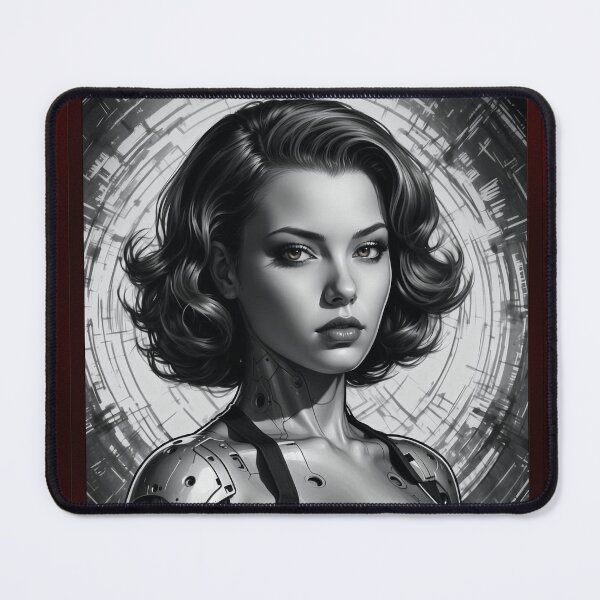 Item preview, Machine Adaptation Beautiful AI Concept Portrait Art by Xzendor7 designed and sold by Xzendor7 Digital Art Creations.