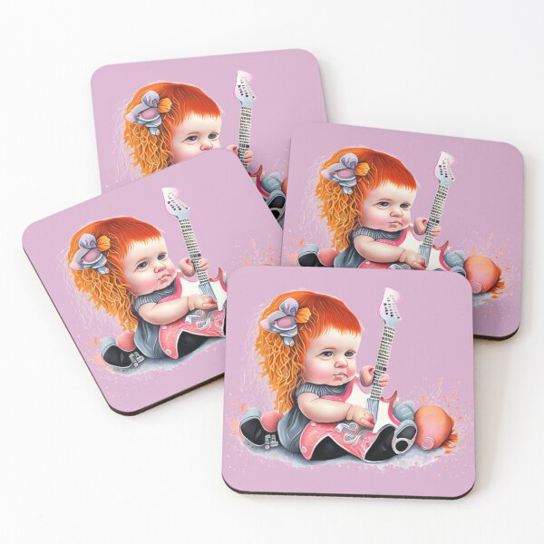 Item preview, Little girl red hair guitarist designed and sold by Artbellachi.