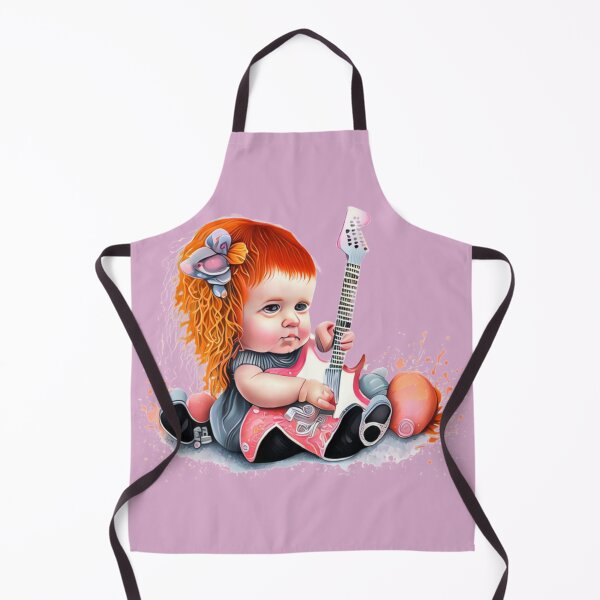 Item preview, Little girl red hair guitarist designed and sold by Artbellachi.