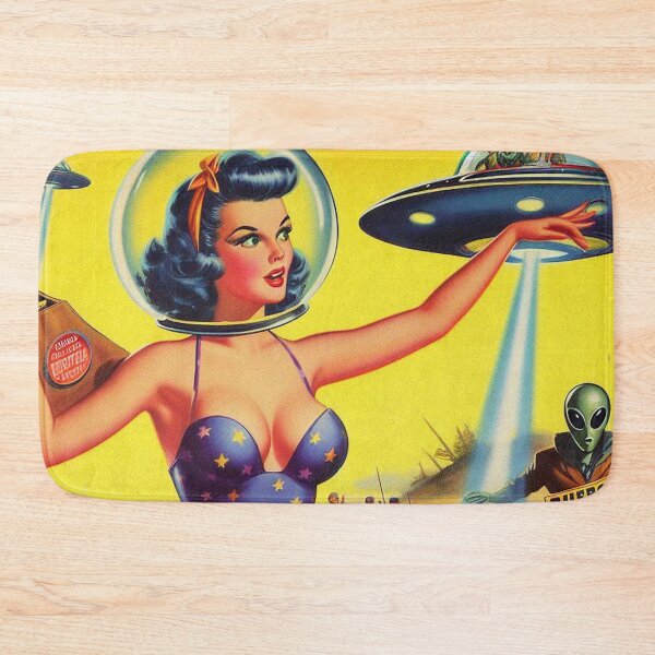 Item preview, Retro Sci-fi Girl designed and sold by PulpVintage.