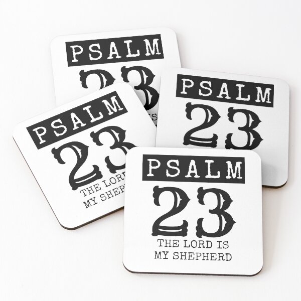 Artikelvorschau, Psalm 23, schwarzes Design. entworfen und verkauft von MoriaStore.