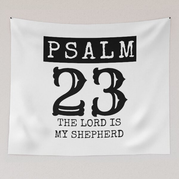 Item preview, Psalm 23, black design.  designed and sold by MoriaStore.