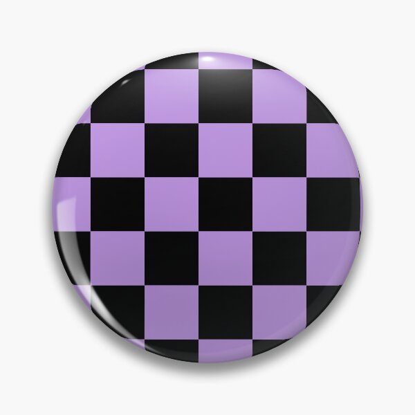 Item preview, Checkered - Black and Light Violet designed and sold by JustPatterns2.