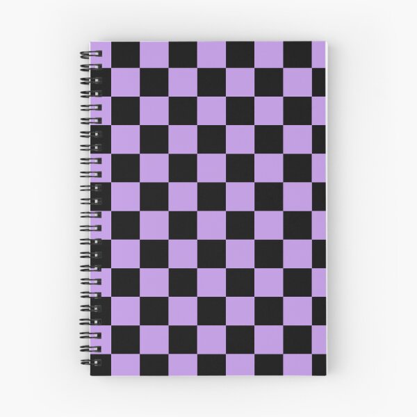 Item preview, Checkered - Black and Light Violet designed and sold by JustPatterns2.