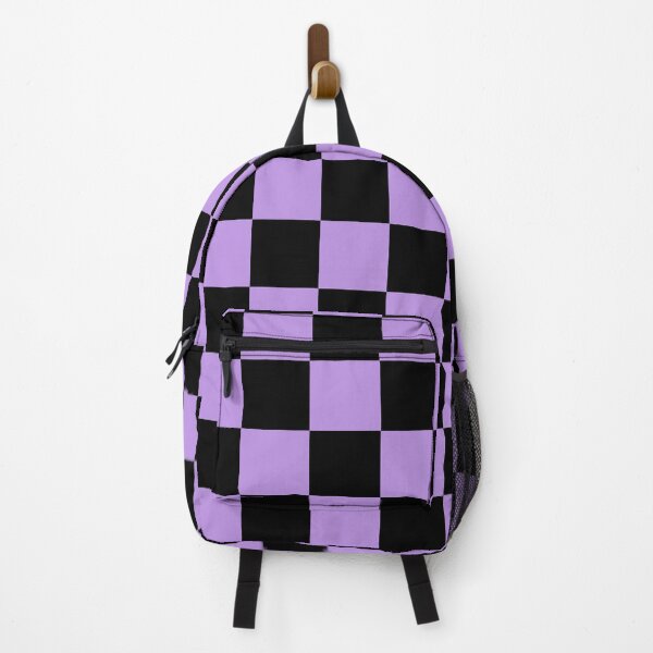 Item preview, Checkered - Black and Light Violet designed and sold by JustPatterns2.