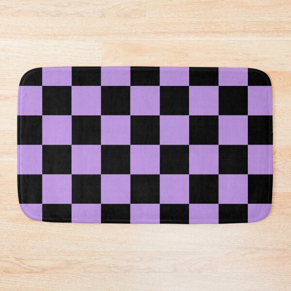Item preview, Checkered - Black and Light Violet designed and sold by JustPatterns2.