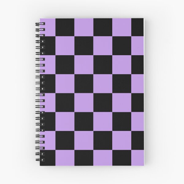Item preview, Large Checkered - Black and Light Violet designed and sold by JustPatterns2.