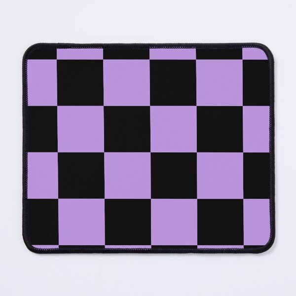 Item preview, Large Checkered - Black and Light Violet designed and sold by JustPatterns2.