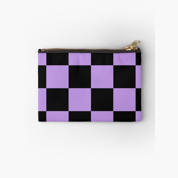 Item preview, Large Checkered - Black and Light Violet designed and sold by JustPatterns2.