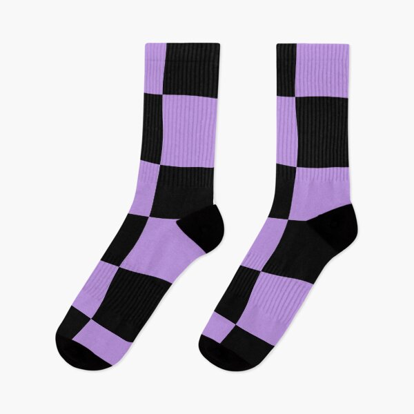 Item preview, Large Checkered - Black and Light Violet designed and sold by JustPatterns2.