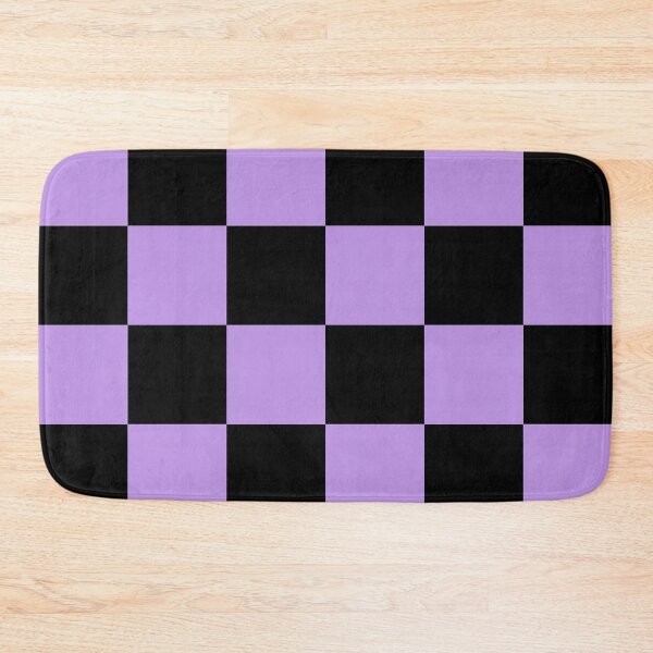 Item preview, Large Checkered - Black and Light Violet designed and sold by JustPatterns2.