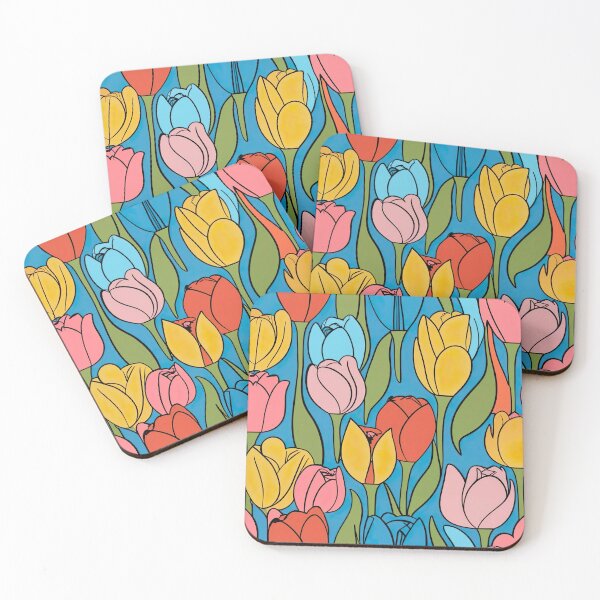 Item preview, Colorful Spring Tulip Pattern designed and sold by Tamas Das.
