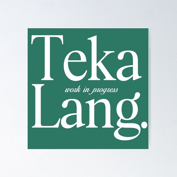 Item preview, TEKA LANG TAGALOG AESTHETIC GENZ BACKPRINT TEE designed and sold by aydapadi.