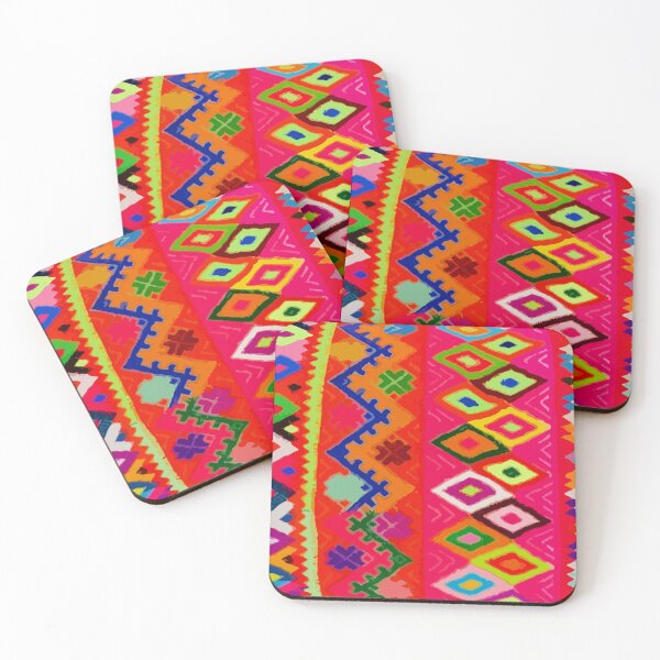 Item preview, Dopamine decor vibrant boho chic folk art embroidery designed and sold by T-Mex.