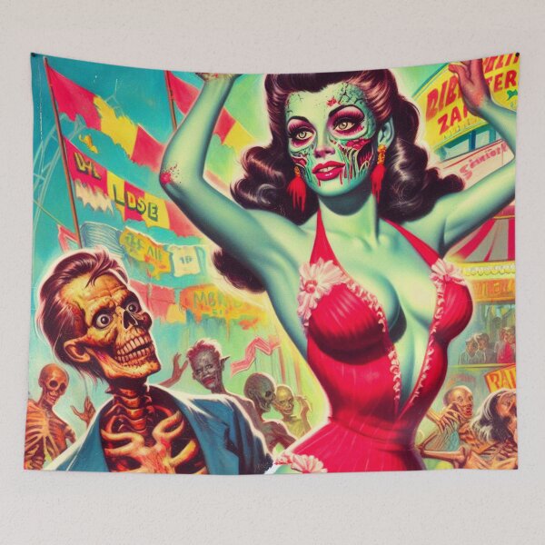 Item preview, Carnival Zombie Girl designed and sold by PulpVintage.