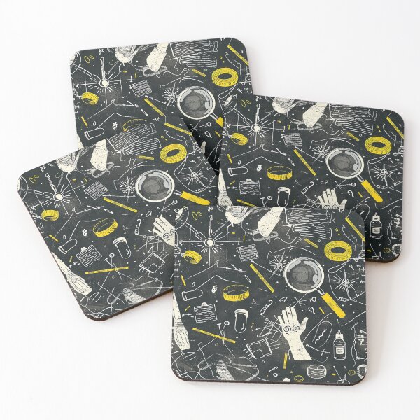 Item preview, Chalk Style Forensic Pattern designed and sold by Shrouded Unraveled.