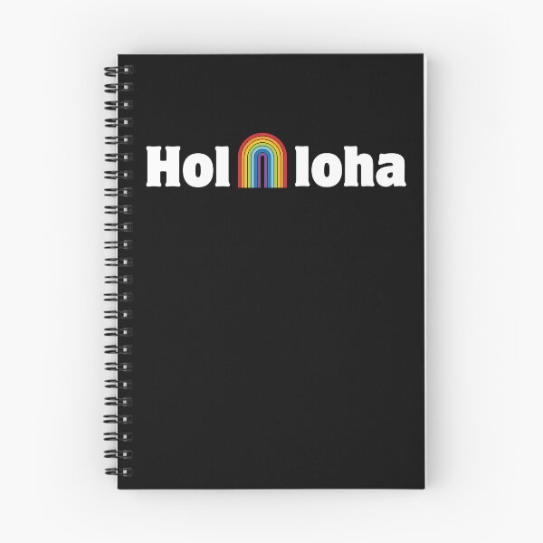 Item preview, Hola Aloha Rainbow White Text designed and sold by Whatdoesmilosee.