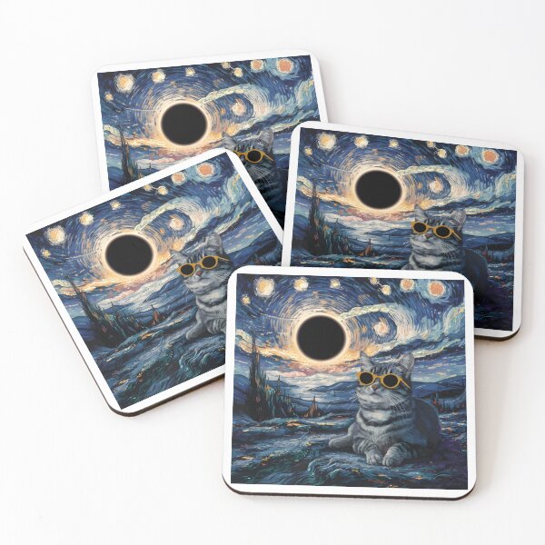 Item preview, Cat Watching Solar Eclipse 2024 Wearing A Sunglass designed and sold by Trendsecne.