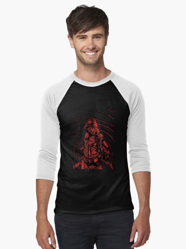 Thumbnail 1 of 3, Baseball ¾ Sleeve T-Shirt, Echoes designed and sold by MeSseDcomics.