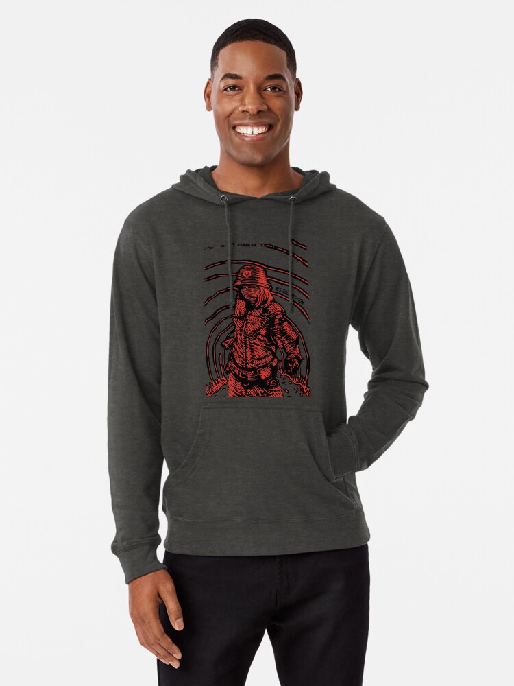 Thumbnail 1 of 5, Lightweight Hoodie, Echoes designed and sold by MeSseDcomics.