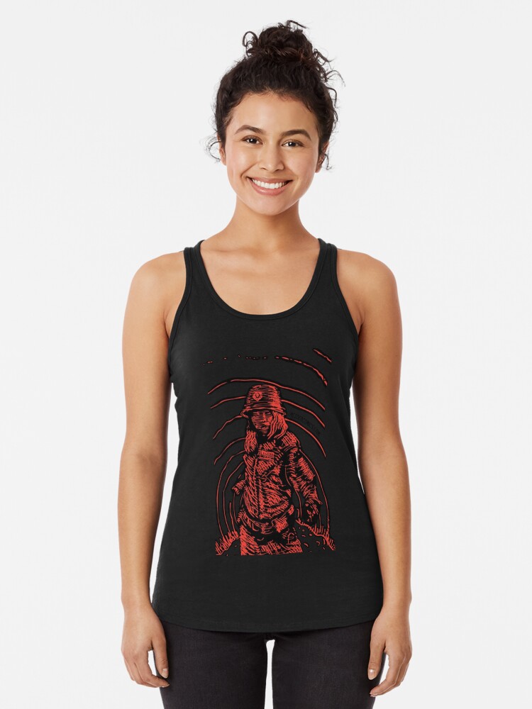 Thumbnail 1 of 3, Racerback Tank Top, Echoes designed and sold by MeSseDcomics.