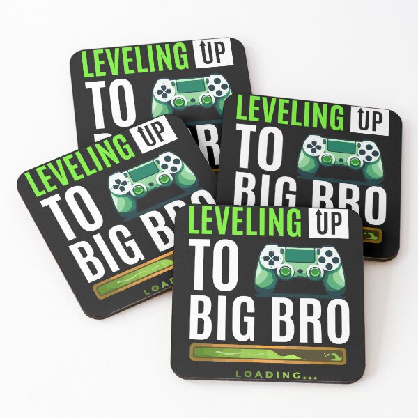 Item preview, leveling up to big bro gamer Sibling.,national siblings day designed and sold by toobel.