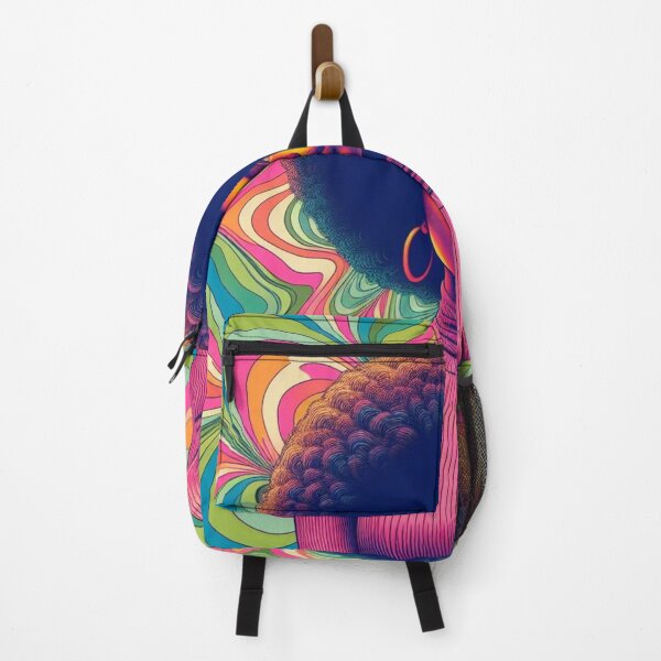 Item preview, psychedelic hippie girl designed and sold by scabsecrete.