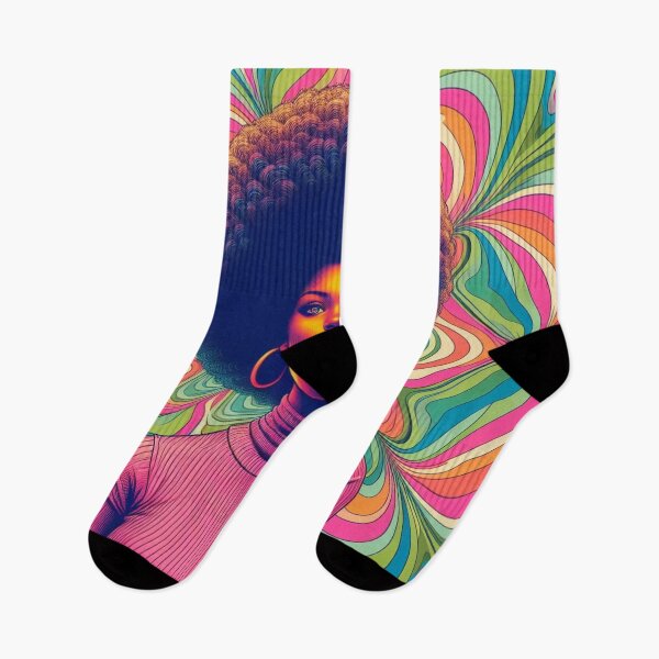 Item preview, psychedelic hippie girl designed and sold by scabsecrete.