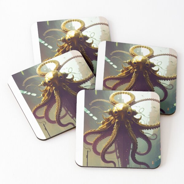 Item preview, golden octopus designed and sold by Kosm1kuniverse.