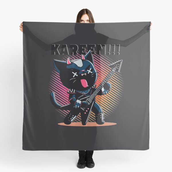 Vista previa del artículo con la obra «Un divertido gato rockero», diseñado y vendido por TheMonkeyDesing.