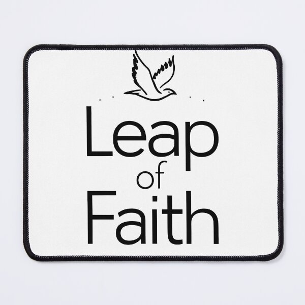 Item preview, Leap of Faith: Embrace the Unknown in Black designed and sold by SplashTastic.