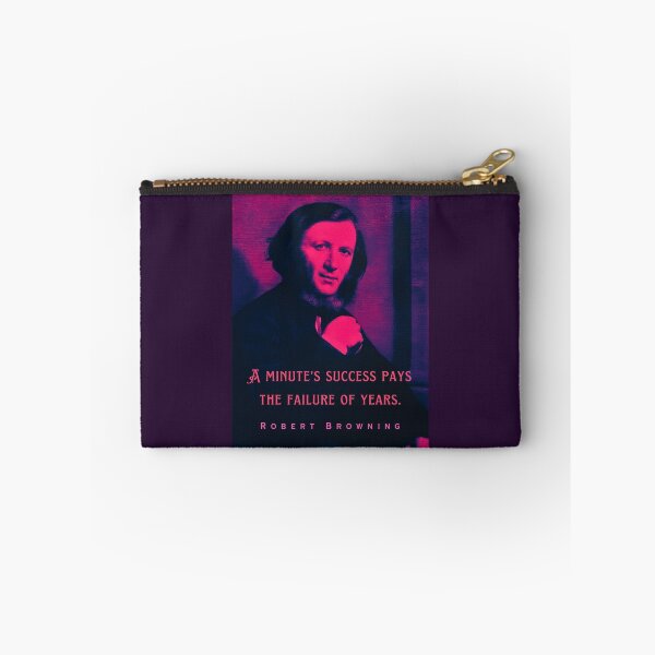 Item preview, Robert Browning portrait and quote: A minute's success pays the failure of years.  designed and sold by artbleed.