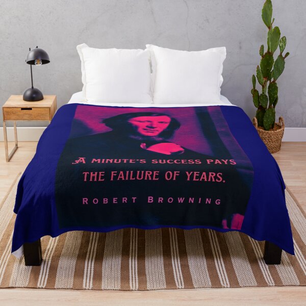 Item preview, Robert Browning portrait and quote: A minute's success pays the failure of years.  designed and sold by artbleed.