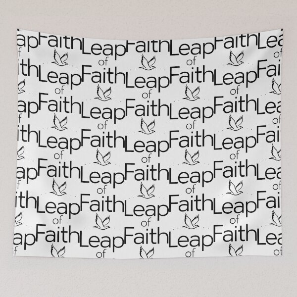 Item preview, Leap of Faith: Embrace the Unknown in Black designed and sold by SplashTastic.