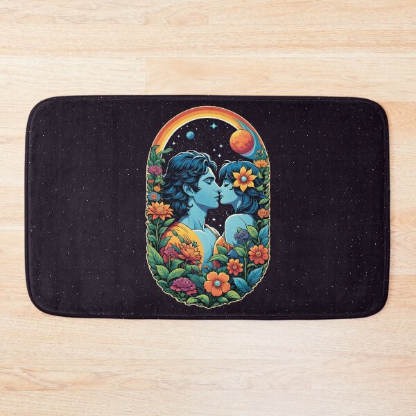 Item preview, Cosmic Love futuristic colorful starry background designed and sold by VanillaBlueSky.