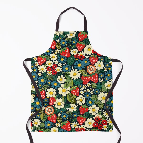 Item preview, Harvest of Nature: Strawberries and Wildflowers Illustration designed and sold by NikkofTime.