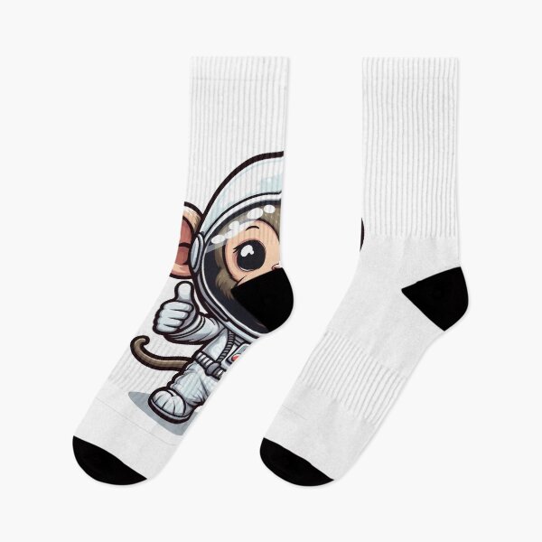 Item preview, cartoon monkey wearing an astronaut outfit designed and sold by MzulhilmiZam.