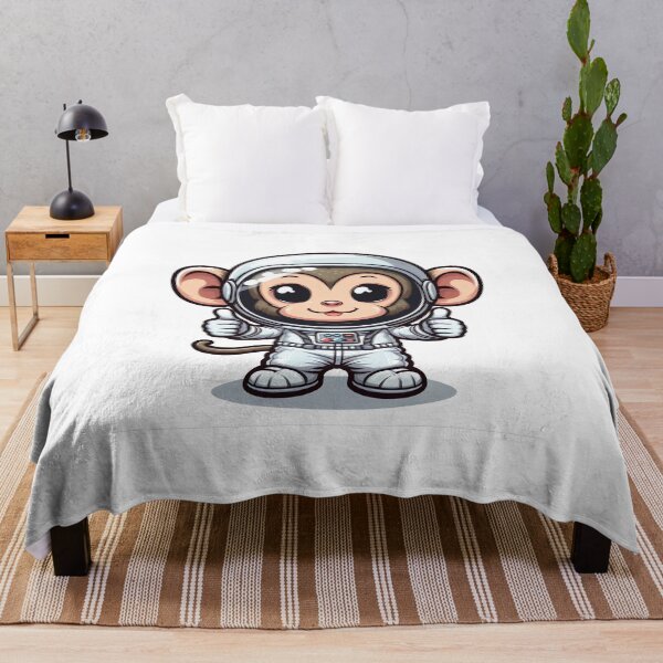 Item preview, cartoon monkey wearing an astronaut outfit designed and sold by MzulhilmiZam.